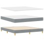 Cama con Base de Resortes y Colchón Gris Claro 180x200 cm Tela | Foro24.es | Tu tienda online para hogar, jardín y más Foro24.es