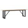 Mesa de centro marco O madera maciza pino y acero 160x40x45 cm en Mesas de comedor | Comprar online en Foru.es