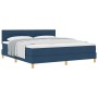 Cama con Base de Resortes y Colchón Azul 180x200 cm Tela | Foro24.es | Tu tienda online para hogar, jardín y más Foro24.es