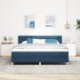 Cama con Base de Resortes y Colchón Azul 180x200 cm Tela | Foro24.es | Tu tienda online para hogar, jardín y más Foro24.es
