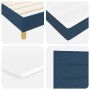 Cama con Base de Resortes y Colchón Azul 180x200 cm Tela | Foro24.es | Tu tienda online para hogar, jardín y más Foro24.es