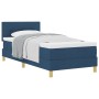 Cama con Box Spring con Colchón Azul 80x200 cm Tela | Foro24.es | Tu tienda online para hogar, jardín y más Foro24.es