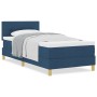 Cama con Box Spring con Colchón Azul 80x200 cm Tela | Foro24.es | Tu tienda online para hogar, jardín y más Foro24.es