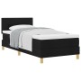Cama Box Spring con Colchón Negra 90x190 cm Tela | Foro24.es | Tu tienda online para hogar, jardín y más Foro24.es