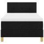 Cama Box Spring con Colchón Negra 90x190 cm Tela | Foro24.es | Tu tienda online para hogar, jardín y más Foro24.es