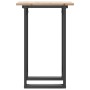 Mesa de comedor marco O madera maciza pino y acero 50x50x75 cm en Mesas de comedor | Comprar online en Foru.es