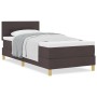 Cama con Base con Colchón Marrón Oscuro 90x190 cm Tela | Foro24.es | Tu tienda online para hogar, jardín y más Foro24.es