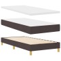 Cama con Base con Colchón Marrón Oscuro 90x190 cm Tela | Foro24.es | Tu tienda online para hogar, jardín y más Foro24.es