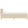 Cama con Somier con Colchón Crema 90x190 cm Tela de , Camas y somieres - Ref: Foro24-3338886, Precio: 311,58 €, Descuento: -5%%