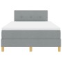 Cama Box Spring con Colchón Gris Claro 120x190 cm Tela de , Camas y somieres - Ref: Foro24-3338902, Precio: 371,30 €, Descuen...