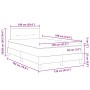 Cama Box Spring con Colchón Gris Oscuro 120x190 cm Tela de , Camas y somieres - Ref: Foro24-3338903, Precio: 401,19 €, Descue...