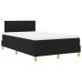 Cama Caja Resorte con Colchón Negra 120x190 cm Tela de , Camas y somieres - Ref: Foro24-3338904, Precio: 392,71 €, Descuento:...