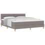 Cama con Box Spring con Colchón Taupe 180x200 cm Tela de , Camas y somieres - Ref: Foro24-3338941, Precio: 548,78 €, Descuent...
