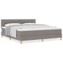 Cama con Box Spring con Colchón Taupe 180x200 cm Tela de , Camas y somieres - Ref: Foro24-3338941, Precio: 548,78 €, Descuent...