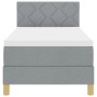 Cama con Resortes y Colchón Gris Claro 80x200 cm | Foro24.es | Tu tienda online para hogar, jardín y más Foro24.es