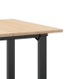 Mesa de comedor marco O madera maciza pino y acero 60x60x75 cm en Mesas de comedor | Comprar online en Foru.es