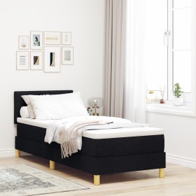 Comprar Cama con Somier y Colchón Negro 80x200 cm