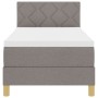 Cama con Somier con Colchón Taupe 80x200 cm Tela | Foro24.es | Tu tienda online para hogar, jardín y más Foro24.es