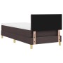 Cama con Somier con Colchón Marrón Oscuro 90x190 cm Tela | Foro24.es | Tu tienda online para hogar, jardín y más Foro24.es