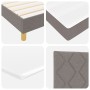 Cama Box Spring con Colchón Taupe 90x190 cm Tela | Foro24.es | Tu tienda online para hogar, jardín y más Foro24.es