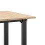Mesa de comedor marco O madera maciza pino y acero 70x70x75 cm en Mesas de comedor | Comprar online en Foru.es