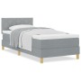Base de Cama con Colchón Gris Claro 90x200 cm Tela | Foro24.es | Tu tienda online para hogar, jardín y más Foro24.es