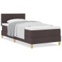 Cama con somier con colchón Marrón oscuro 90x200 cm Tela | Foro24.es | Tu tienda online para hogar, jardín y más Foro24.es