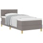 Cama con somier con colchón taupe 90x200 cm de tela | Foro24.es | Tu tienda online para hogar, jardín y más Foro24.es