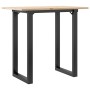 Mesa de comedor marco O madera maciza pino y acero 80x50x75 cm en Mesas de comedor | Comprar online en Foru.es