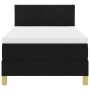 Cama de Box Spring con Colchón Negra 100x200 cm Tela | Foro24.es | Tu tienda online para hogar, jardín y más Foro24.es