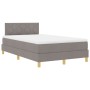 Cama con Base Resorte con Colchón Taupe 120x190 cm Tela | Foro24.es | Tu tienda online para hogar, jardín y más Foro24.es