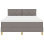 Cama Box Spring con Colchón Taupe 140x190 cm Tela | Foro24.es | Tu tienda online para hogar, jardín y más Foro24.es