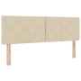 Cama con Base de Resortes con Colchón Crema 140x200 cm Tela | Foro24.es | Tu tienda online para hogar, jardín y más Foro24.es