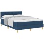 Cama con box spring con colchón azul 140 x 200 cm tela | Foro24.es | Tu tienda online para hogar, jardín y más Foro24.es