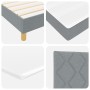 Cama con Base con Colchón Gris Claro 160x200 cm Tela | Foro24.es | Tu tienda online para hogar, jardín y más Foro24.es