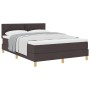 Cama con Box Spring y Colchón Marrón Oscuro 160x200 cm Tela | Foro24.es | Tu tienda online para hogar, jardín y más Foro24.es