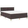 Cama con Box Spring y Colchón Marrón Oscuro 160x200 cm Tela | Foro24.es | Tu tienda online para hogar, jardín y más Foro24.es