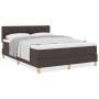 Cama con Box Spring y Colchón Marrón Oscuro 160x200 cm Tela | Foro24.es | Tu tienda online para hogar, jardín y más Foro24.es