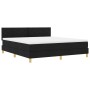 Cama con Box Spring con Colchón Negra 180x200 cm Tela | Foro24.es | Tu tienda online para hogar, jardín y más Foro24.es
