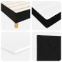 Cama con Box Spring con Colchón Negra 180x200 cm Tela | Foro24.es | Tu tienda online para hogar, jardín y más Foro24.es
