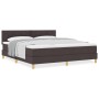 Cama Box Spring con Colchón Marrón Oscuro 180x200 cm Tela | Foro24.es | Tu tienda online para hogar, jardín y más Foro24.es