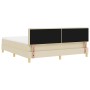 Cama con Box Spring con Colchón Crema 180x200 cm Tela | Foro24.es | Tu tienda online para hogar, jardín y más Foro24.es