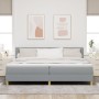 Cama con Base y Colchón Gris Claro 200x200 cm Tela | Foro24.es | Tu tienda online para hogar, jardín y más Foro24.es