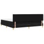 Cama con Base de Resortes con Colchón Negra 200x200 cm Tela de , Camas y somieres - Ref: Foro24-3339023, Precio: 591,16 €, De...
