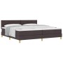 Cama con Somier y Colchón Marrón Oscuro 200x200 cm Tela de , Camas y somieres - Ref: Foro24-3339024, Precio: 608,75 €, Descue...