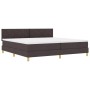 Cama con Somier y Colchón Marrón Oscuro 200x200 cm Tela de , Camas y somieres - Ref: Foro24-3339024, Precio: 608,75 €, Descue...