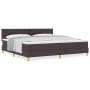 Cama con Somier y Colchón Marrón Oscuro 200x200 cm Tela de , Camas y somieres - Ref: Foro24-3339024, Precio: 608,75 €, Descue...