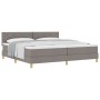 Cama Base de Muelles con Colchón Taupe 200x200 cm Tela | Foro24.es | Tu tienda online para hogar, jardín y más Foro24.es