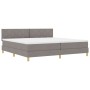 Cama Base de Muelles con Colchón Taupe 200x200 cm Tela | Foro24.es | Tu tienda online para hogar, jardín y más Foro24.es