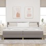Cama Base de Muelles con Colchón Taupe 200x200 cm Tela | Foro24.es | Tu tienda online para hogar, jardín y más Foro24.es